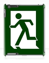 Running Man Exit Sign Apple iPad Tablet Case 11