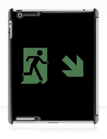 Running Man Exit Sign Apple iPad Tablet Case 143