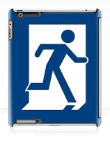 Running Man Exit Sign Apple iPad Tablet Case 21
