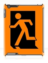 Running Man Exit Sign Apple iPad Tablet Case 4