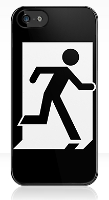 Running Man Exit Sign Apple iPhone 5 Mobile Phone Case 126