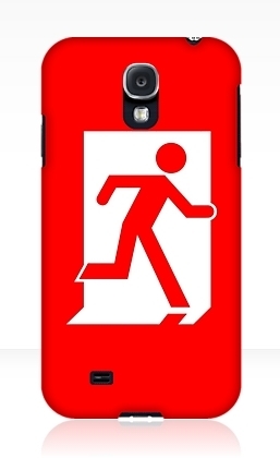 Running Man Exit Sign Samsung Galaxy Mobile Phone Case 109