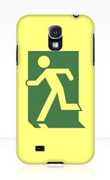 Running Man Exit Sign Samsung Galaxy Mobile Phone Case 132