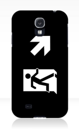 Running Man Exit Sign Samsung Galaxy Mobile Phone Case 135