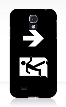 Running Man Exit Sign Samsung Galaxy Mobile Phone Case 136