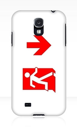 Running Man Exit Sign Samsung Galaxy Mobile Phone Case 149