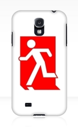 Running Man Exit Sign Samsung Galaxy Mobile Phone Case 157