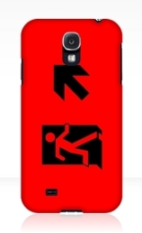 Running Man Exit Sign Samsung Galaxy Mobile Phone Case 50