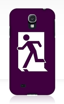 Running Man Exit Sign Samsung Galaxy Mobile Phone Case 97