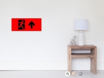 Running Man Exit Sign Wall Poster 103