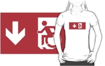 Accessible Means of Egress Icon Adult t-shirt 123