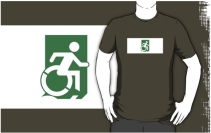 Accessible Means of Egress Icon Adult t-shirt 27